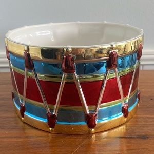 Drum Bowl ceramic Christmas Around the World